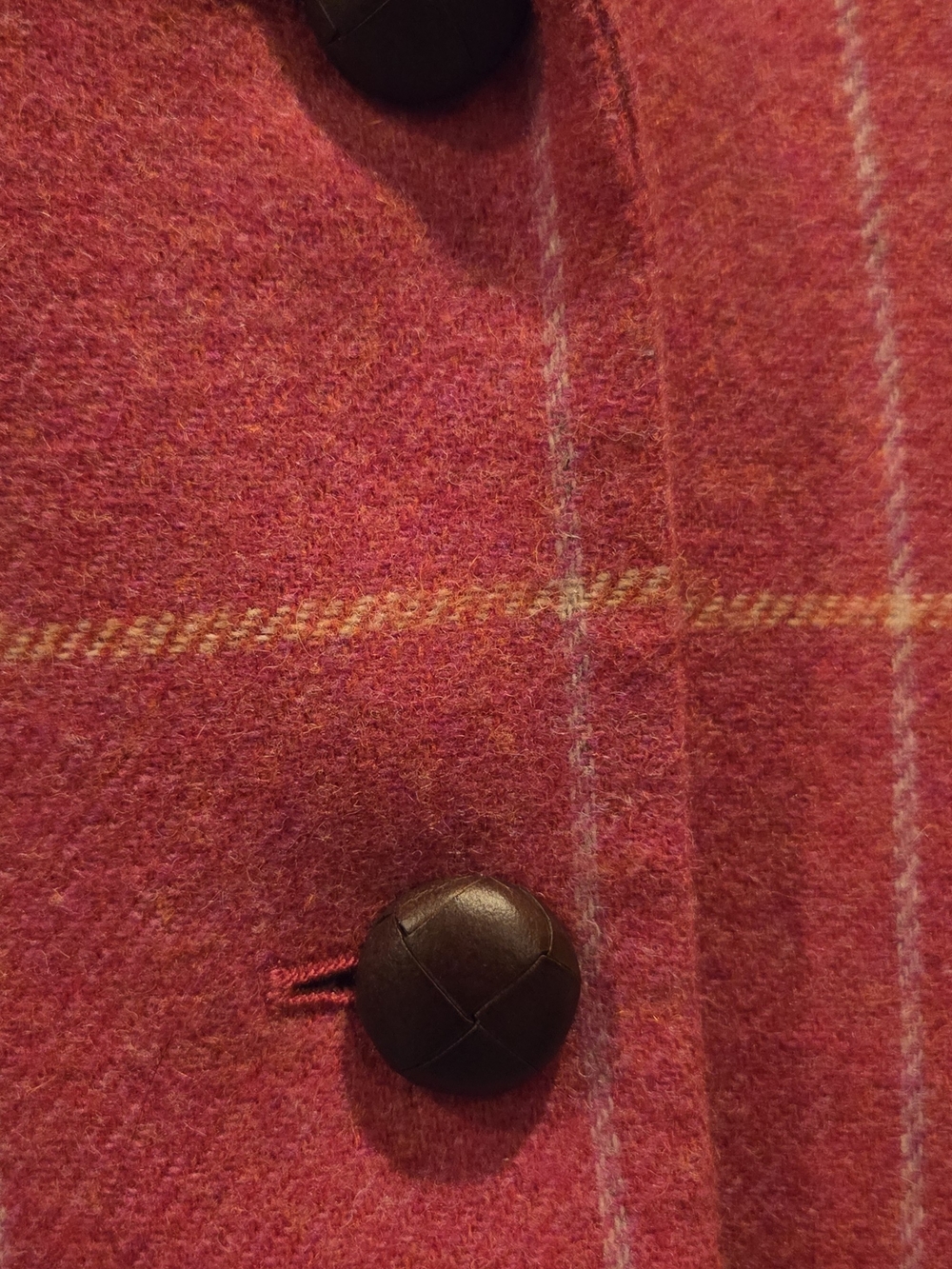 Talbots Rose Windowpane Wool Blazer - Picture 6 of 8